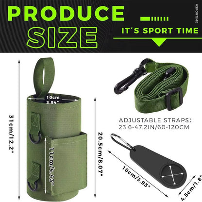 Magnetic Water Bottle Sling Bag - Non-Slip Portable Carrier for Gym Accessories